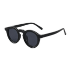 MV Hawthorne — Round Acetate Sunglasses Black