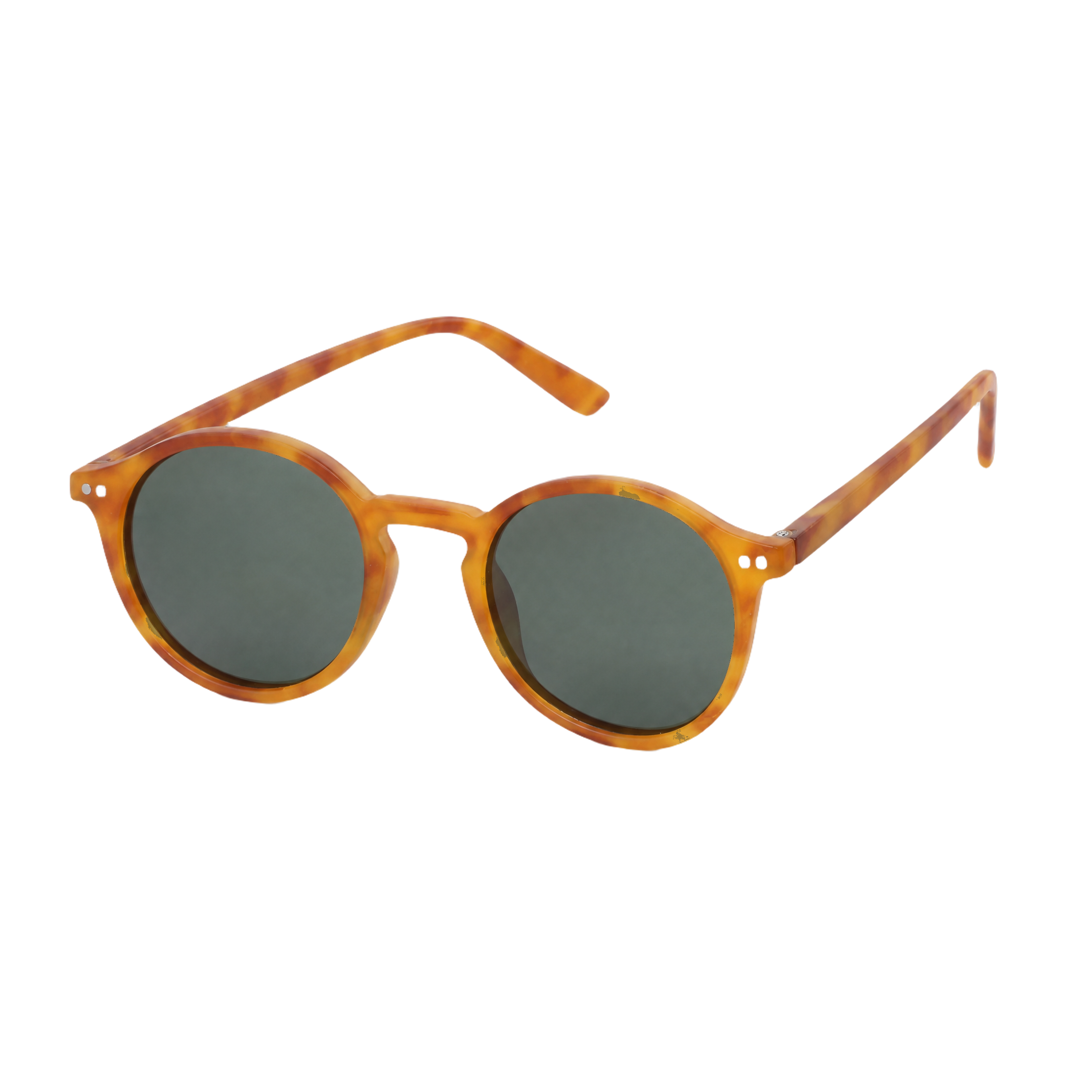 MV Weston — Round Acetate Sunglasses 12s C4 Green Lens