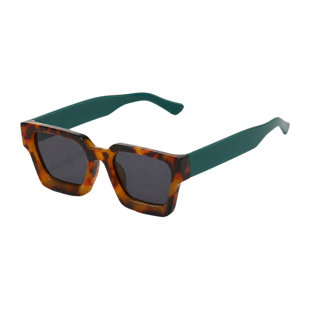 MV Kingsley — Square Acetate Sunglasses Blue Green