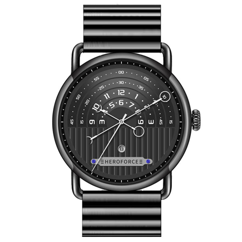 HeroForce 5005B – Men’s Minimal Dial Watch - Stainless Steel Strap Martino Valenti