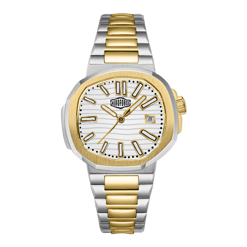 HeroForce 5019 - Classic Men’s Quartz Watch - Stainless Steel Strap & Date Window Martino Valenti