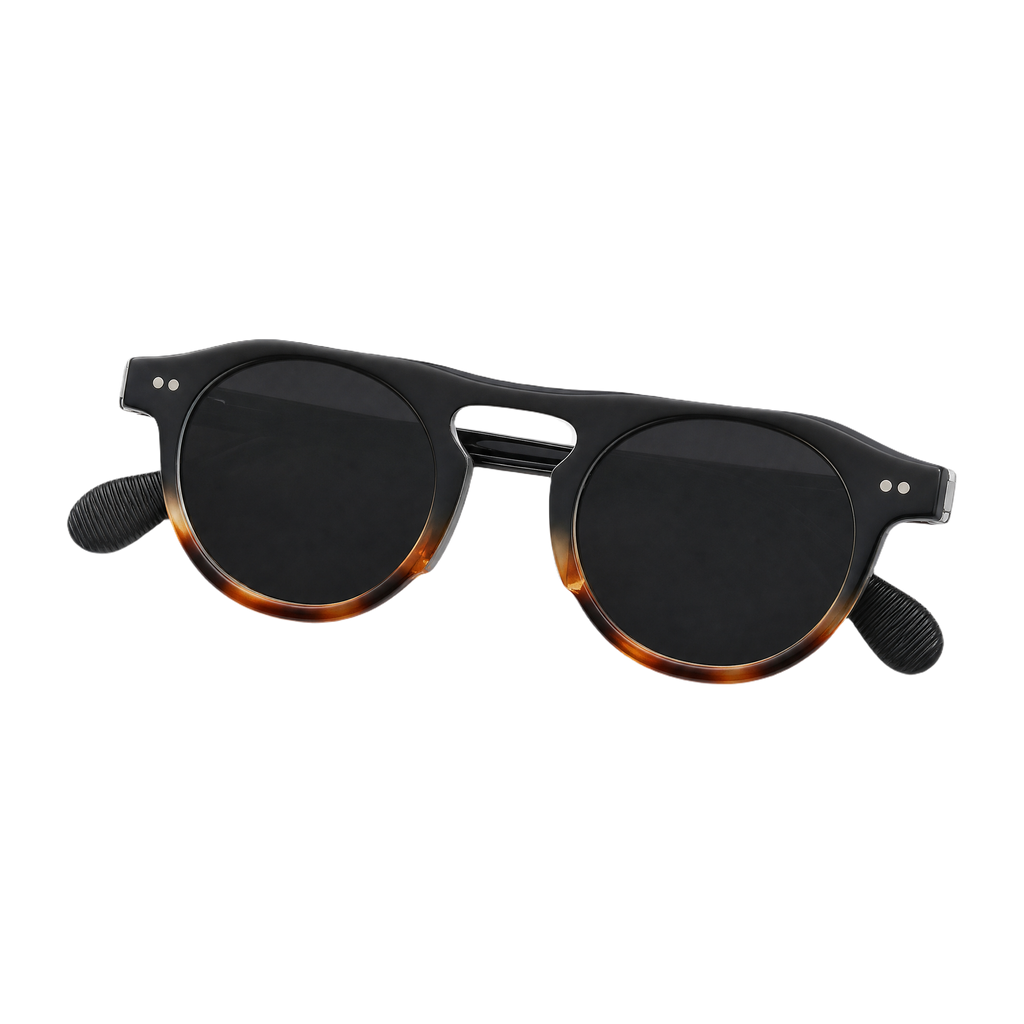 MV Nomad — Tortoise Acetate Sunglasses folded