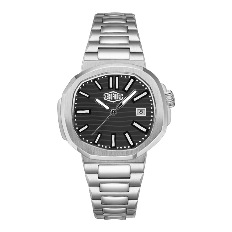 HeroForce 5019 - Classic Men’s Quartz Watch - Stainless Steel Strap & Date Window Martino Valenti