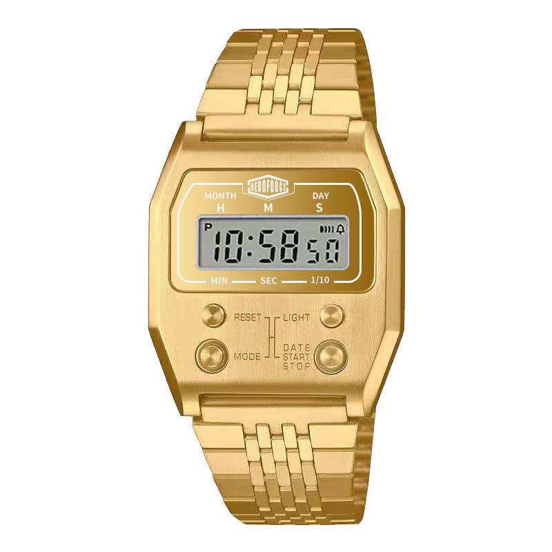 HeroForce 5022 - Retro Digital – Vintage Stainless Steel Watch Martino Valenti