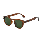 MV Ellery — Round Acetate Sunglasses Green Yellow