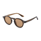 MV Cassius — Round Acetate Sunglasses Green Orange 2