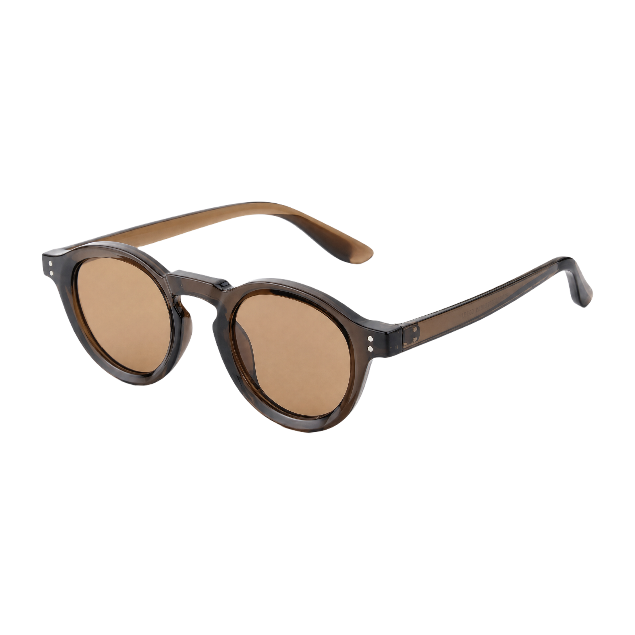 MV Cassius — Round Acetate Sunglasses Green Orange 2