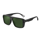 MV Dorian — Square Acetate Sunglasses Black Green