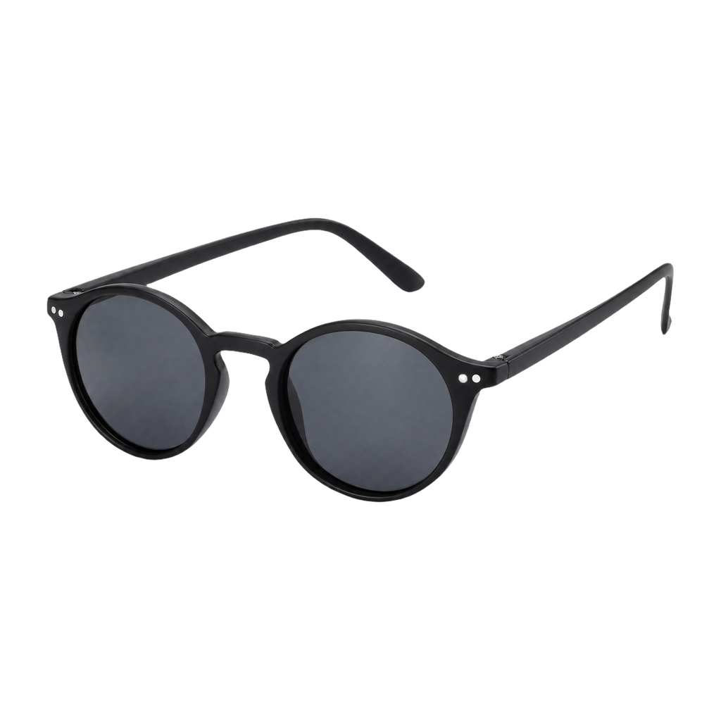 MV Weston — Round Acetate Sunglasses Black
