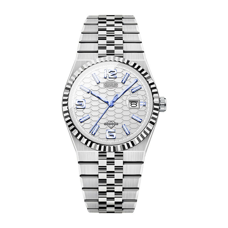 HeroForce 5036 – Premium Feel Watch - Geometric Face Design Martino Valenti