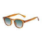 MV Ellery — Round Acetate Sunglasses Teal Orange