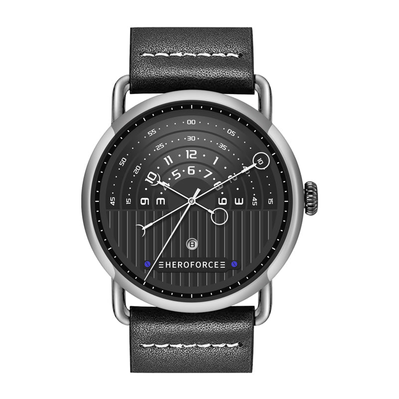 HeroForce 5005A – Men’s Minimal Dial Watch - Classic Leather Strap Martino Valenti