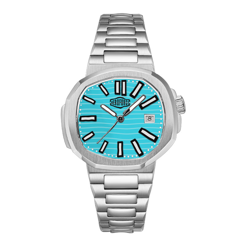 HeroForce 5019 - Classic Men’s Quartz Watch - Stainless Steel Strap & Date Window Martino Valenti