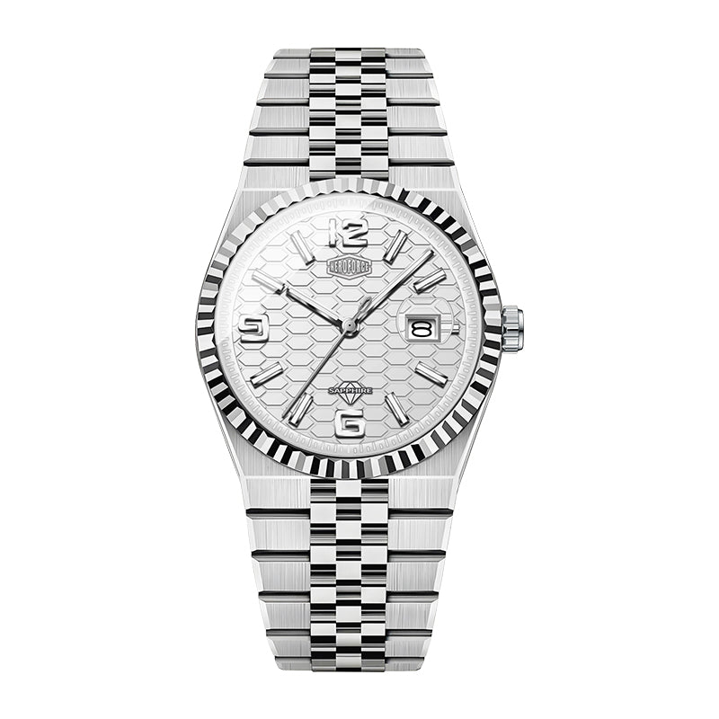 HeroForce 5036 – Premium Feel Watch - Geometric Face Design Martino Valenti