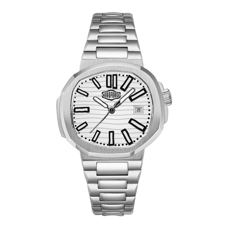 HeroForce 5019 - Classic Men’s Quartz Watch - Stainless Steel Strap & Date Window Martino Valenti
