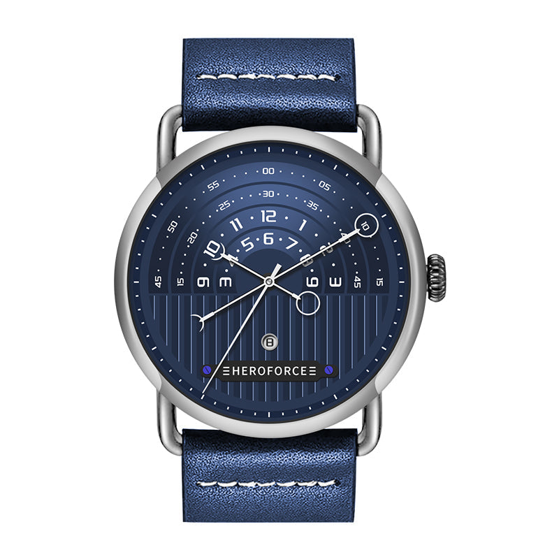 HeroForce 5005A – Men’s Minimal Dial Watch - Classic Leather Strap Martino Valenti