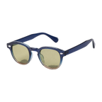 MV Ashford — Round Acetate Sunglasses Green Blue