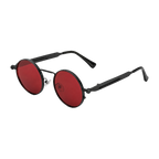 MV Vintage Round No.05 — Sunglasses Black ClearRed