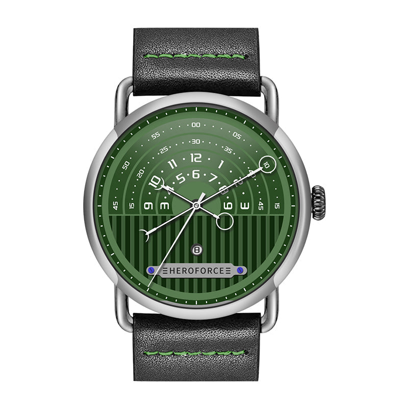 HeroForce 5005A – Men’s Minimal Dial Watch - Classic Leather Strap Martino Valenti