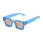 MV Kingsley — Square Acetate Sunglasses Yellow Teal