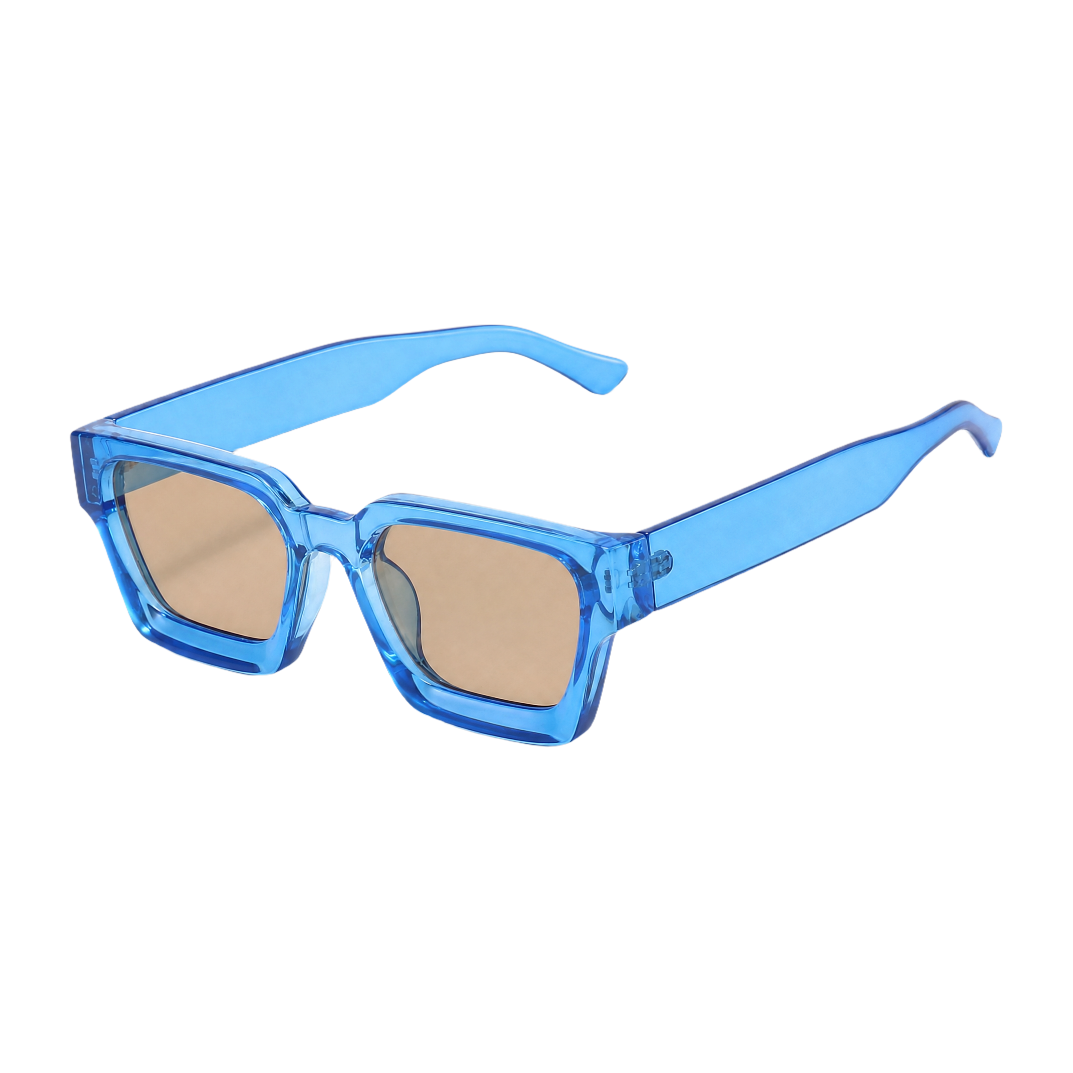 MV Kingsley — Square Acetate Sunglasses Yellow Teal