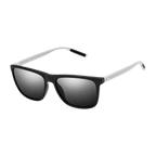 MV Astor — Browline Sunglasses Black Silver Gray