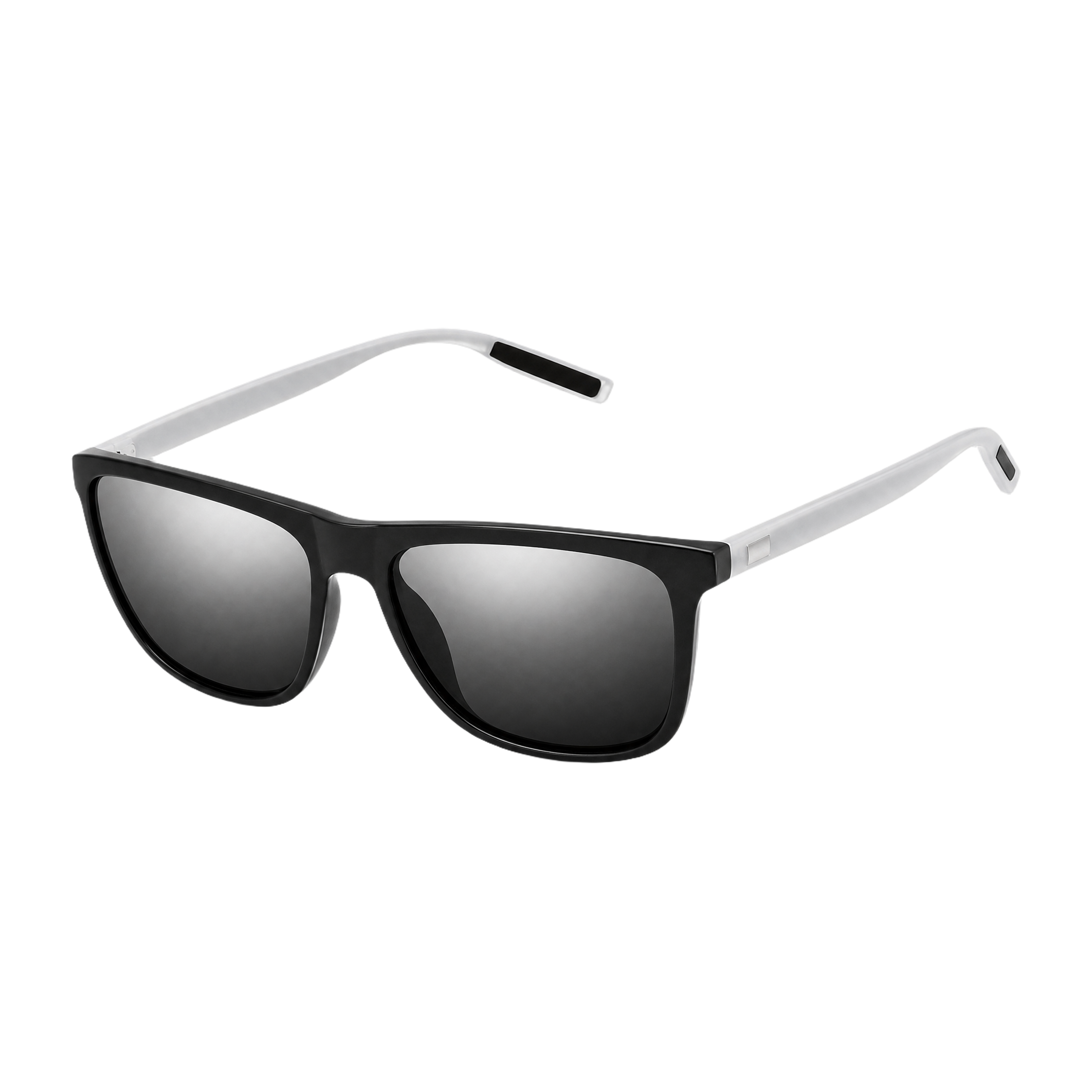 MV Astor — Browline Sunglasses Black Silver Gray