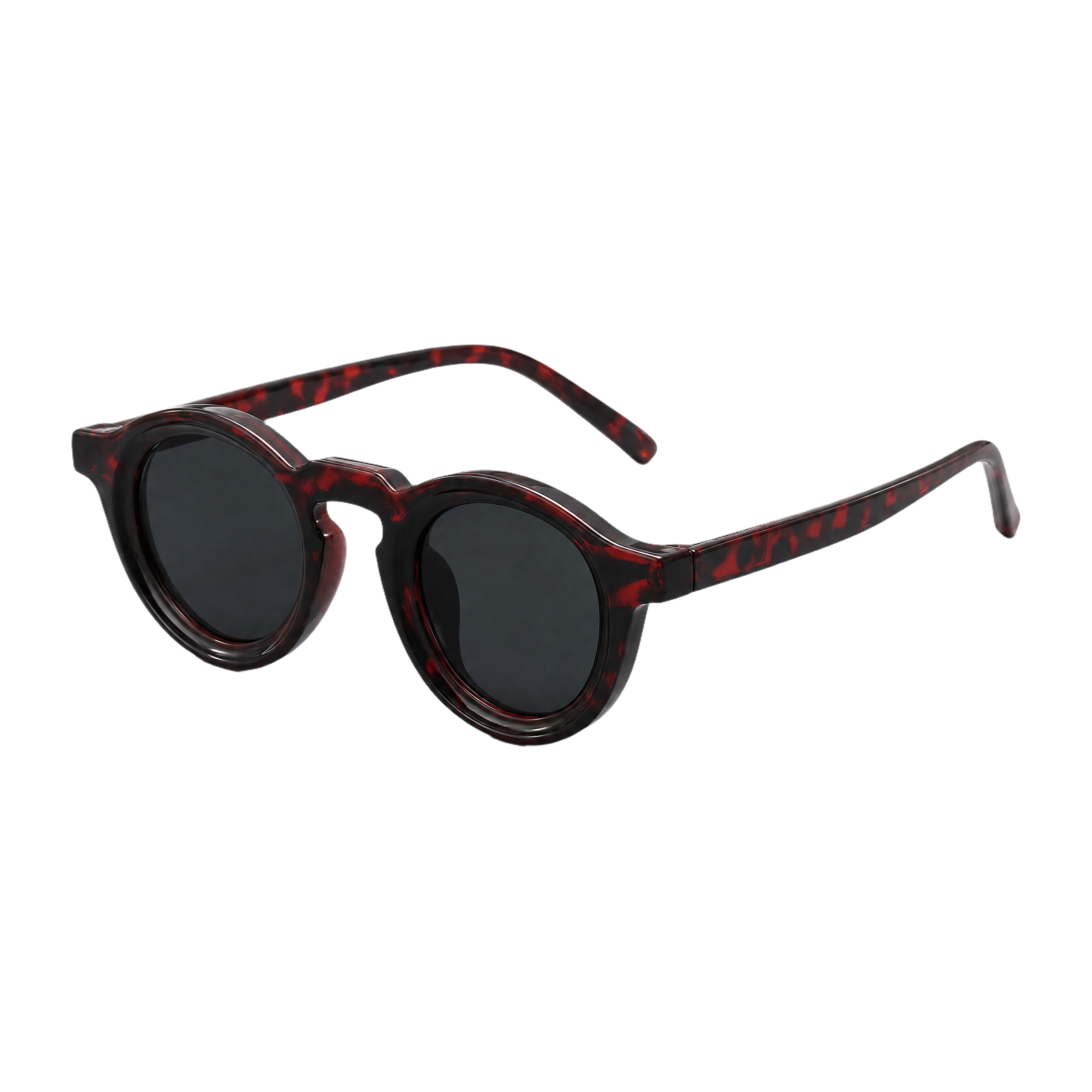 MV Hawthorne — Round Acetate Sunglasses Black Blue 2