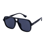 MV Retro — Oversized Square Sunglasses Black gray