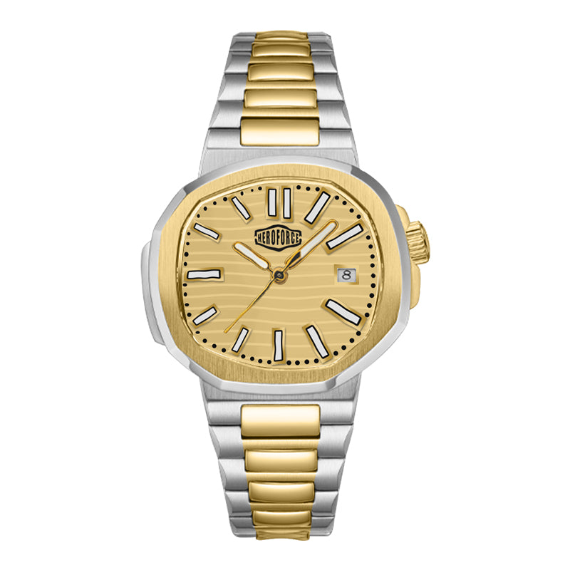 HeroForce 5019 - Classic Men’s Quartz Watch - Stainless Steel Strap & Date Window Martino Valenti