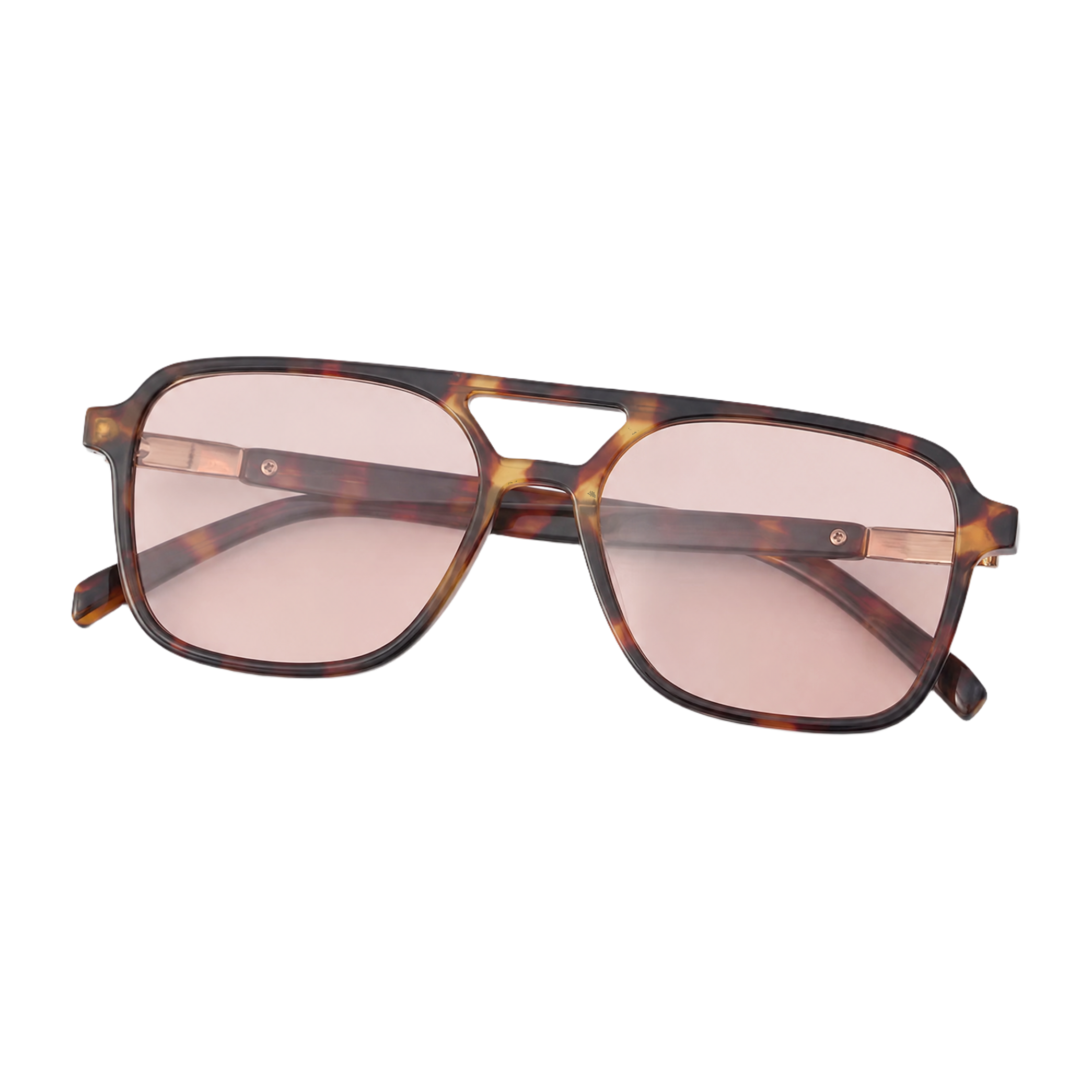 MV Sterling — Double-Bridge Pilot Sunglasses folded
