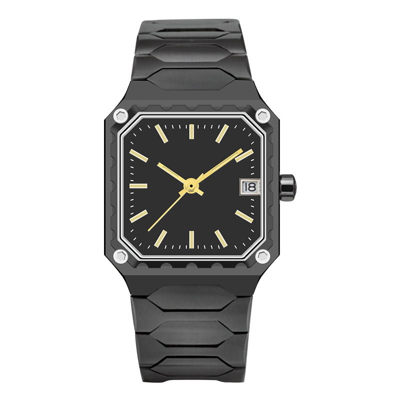 HeroForce 5045 - Square Case Analog Watch for Daily Wear Martino Valenti