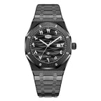 HeroForce 5070B – Octagonal Arabic Numeral Watch with Wave Textured Dial Martino Valenti