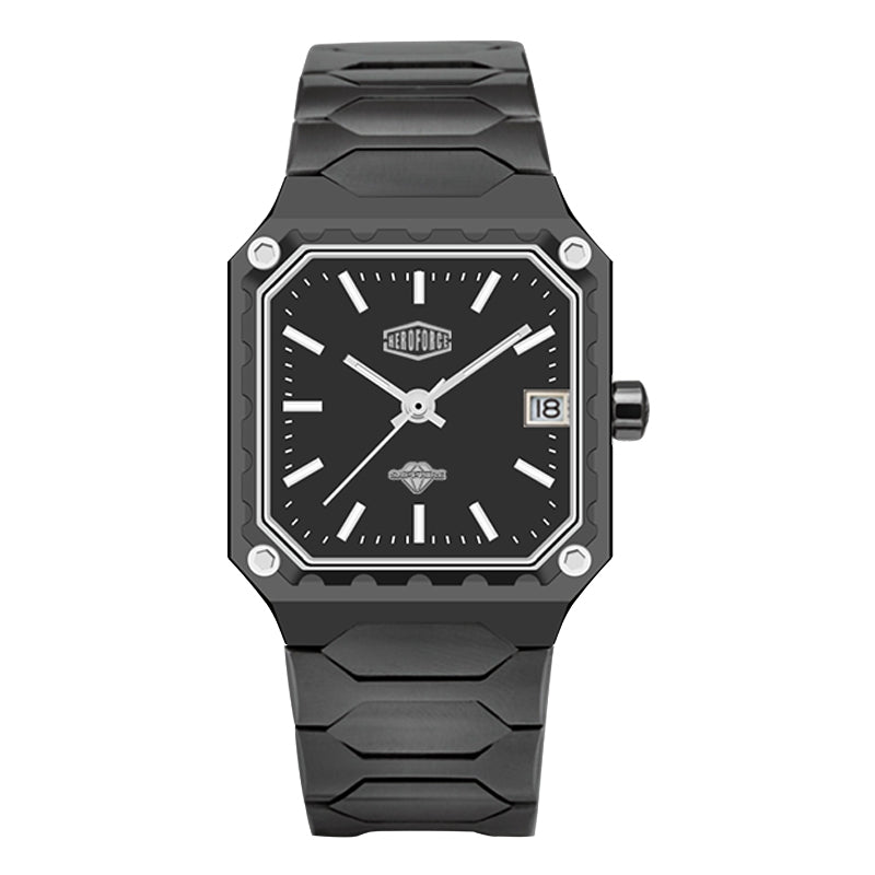 HeroForce 5045 - Square Case Analog Watch for Daily Wear Martino Valenti