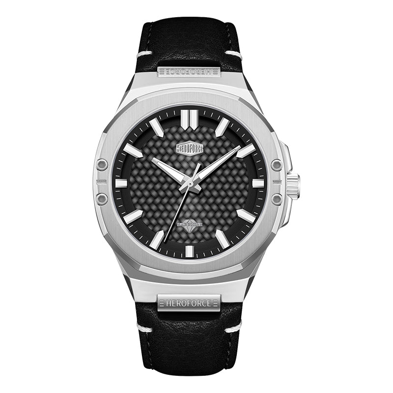 HeroForce 5033B - Luxury Men's Analog Wrist Watch – Leather Strap Martino Valenti