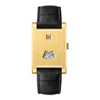 HeroForce 5035P – Jump-Hour Rectangle Watch with Embossed Leather Strap Martino Valenti