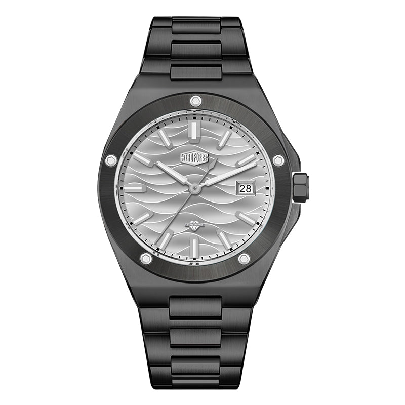 HeroForce 5039 – Luxury Watch - Wave Textured Dial & Sapphire Glass Martino Valenti