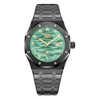 HeroForce 5070B – Octagonal Arabic Numeral Watch with Wave Textured Dial Martino Valenti