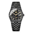 HeroForce 5036B - Ocean Wave – Arabic Dial Watch with Fluted Bezel Martino Valenti