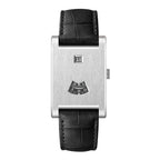 HeroForce 5035P – Jump-Hour Rectangle Watch with Embossed Leather Strap Martino Valenti
