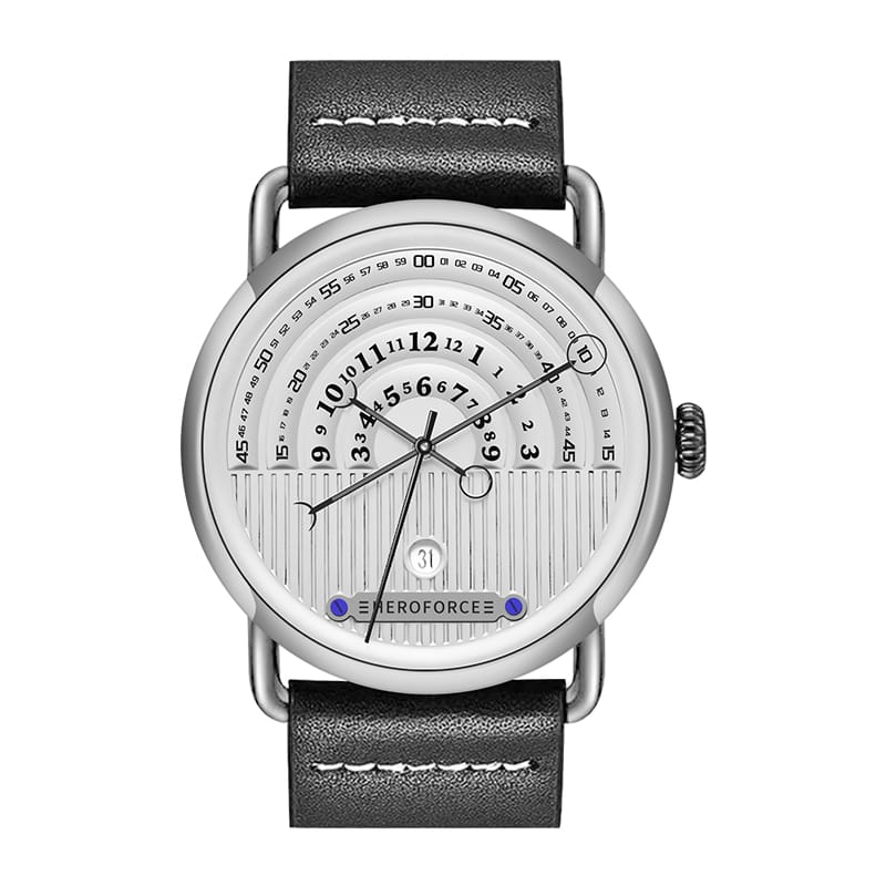 HeroForce 5005A – Men’s Minimal Dial Watch - Classic Leather Strap Martino Valenti