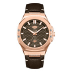 HeroForce 5033B - Luxury Men's Analog Wrist Watch – Leather Strap Martino Valenti