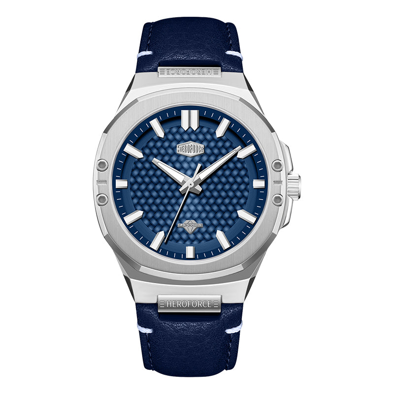 HeroForce 5033B - Luxury Men's Analog Wrist Watch – Leather Strap Martino Valenti