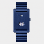 HeroForce 5035S – Jump-Hour Rectangle Watch with Integrated Cylindrical Bracelet Martino Valenti
