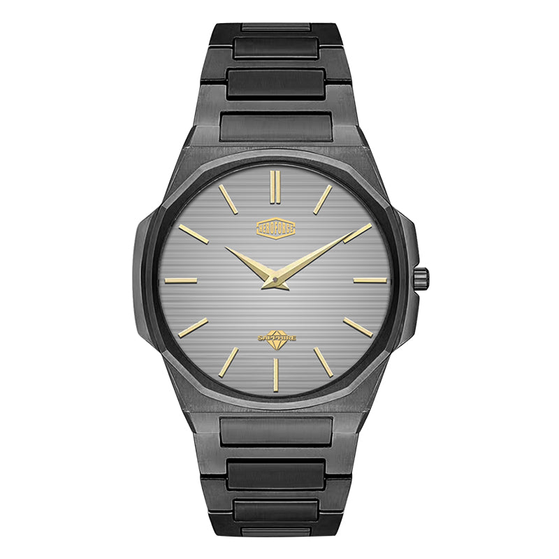 HeroForce 5037A – Luxury Octagonal Watch with Textured Dial Martino Valenti