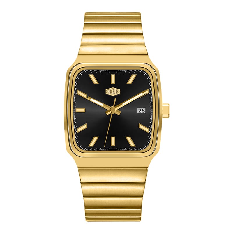 HeroForce 5002B - Men’s Analog Watch – Square Dial with Date Window Martino Valenti