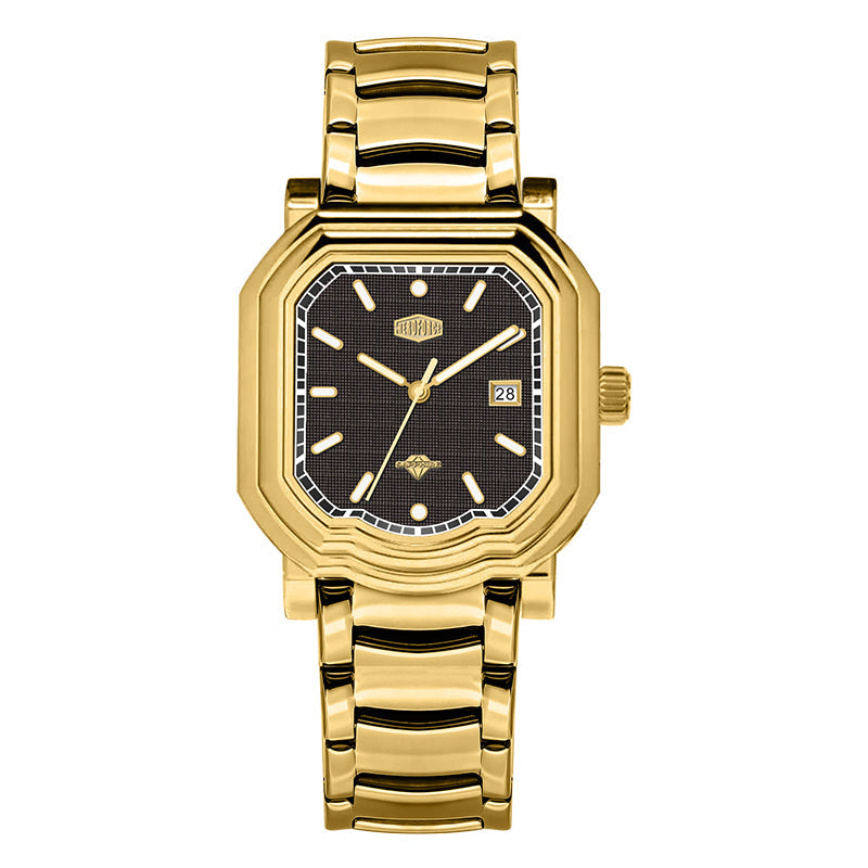 HeroForce 5051S – Men’s Geometric Analog Watch with Textured Dial Martino Valenti