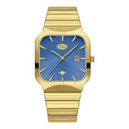 HeroForce 5055GL - Luxury Square Analog Watch with Sapphire Glass & Date Display Martino Valenti