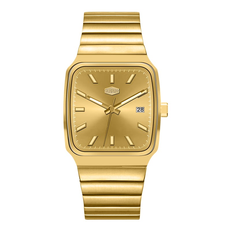 HeroForce 5002B - Men’s Analog Watch – Square Dial with Date Window Martino Valenti
