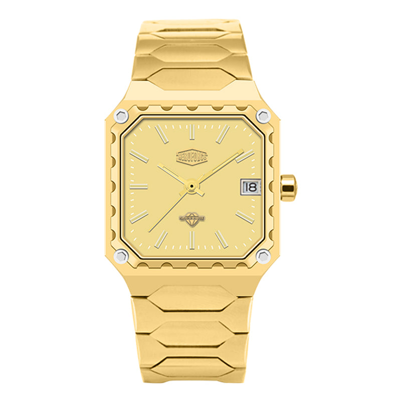 HeroForce 5045 - Square Case Analog Watch for Daily Wear Martino Valenti